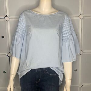 Vineyard Vines Flutter Smocked Bell Sleeve Top Size Medium